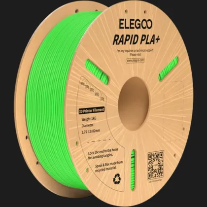 Пластик (Filament) ELEGOO Rapid PLA Plus 1кг 1.75мм Зелений (50.203.0118)