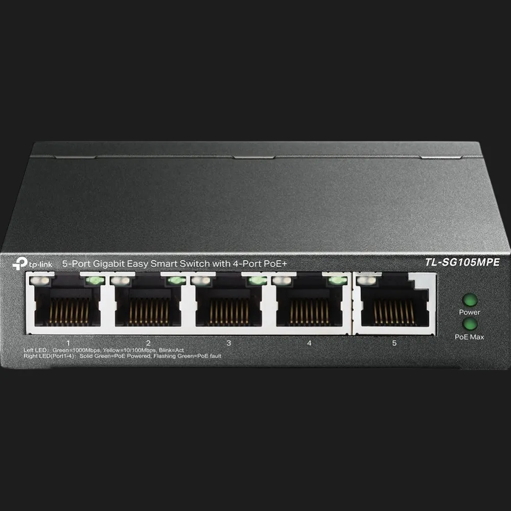 Комутатор TP-LINK TL-SG105MPE (Gray)