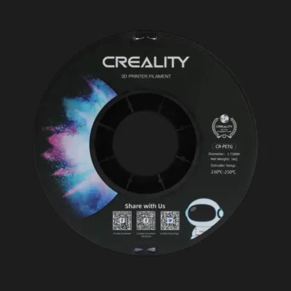Пластик (Filament) CREALITY PETG 1кг 1.75мм Черный (3301030035)