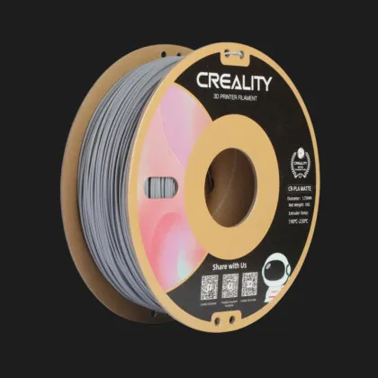 Пластик (Filament) CREALITY PLA Матовий 1кг 1.75мм Сірий (3301010299)