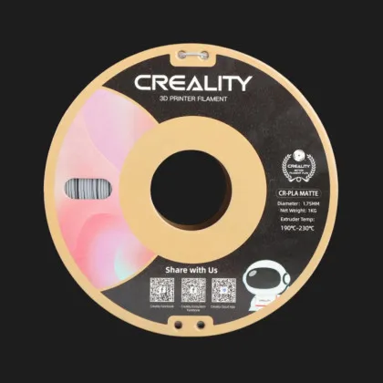 Пластик (Filament) CREALITY PLA Матовий 1кг 1.75мм Сірий (3301010299)