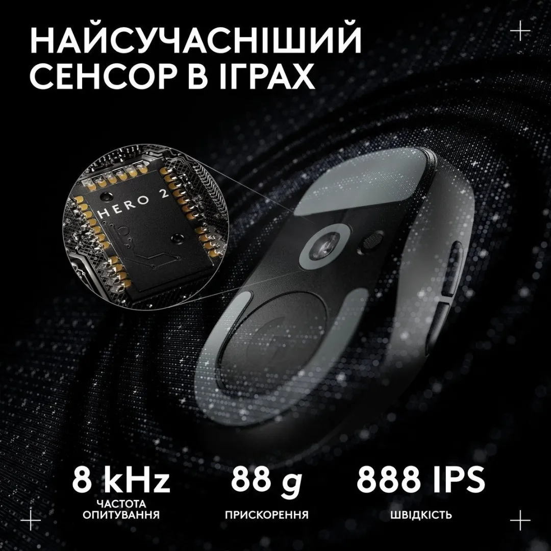 Миша Logitech G Pro X Superlight 2c Wireless (Black) (UA)