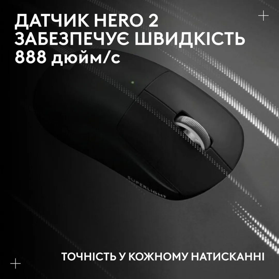 Миша Logitech G Pro X Superlight 2c Wireless (Black) (UA)