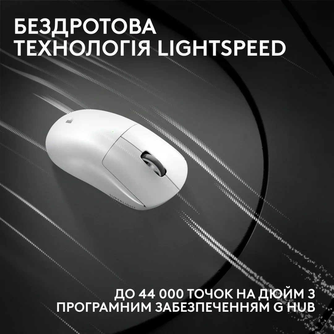 Миша Logitech G Pro X Superlight 2c Wireless (White) (UA)