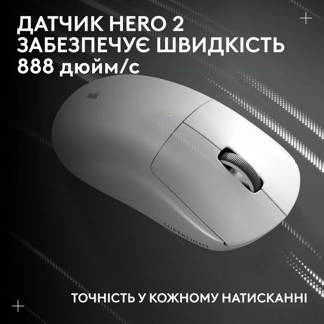 Миша Logitech G Pro X Superlight 2c Wireless (White) (UA)