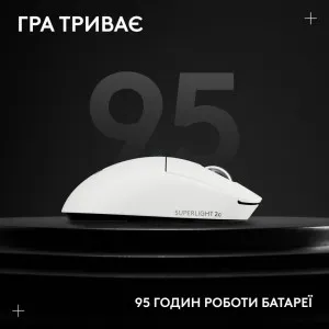 Миша Logitech G Pro X Superlight 2c Wireless (White) (UA)