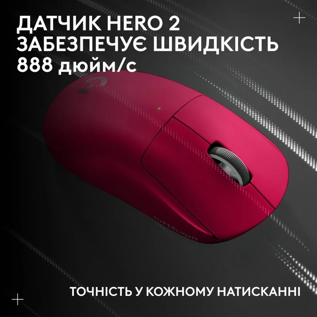 Миша Logitech G Pro X Superlight 2c Wireless (Pink) (UA)