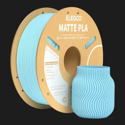 Пластик (Filament) ELEGOO PLA Матовий 1кг 1.75мм Крижаний синій (50.203.0259)