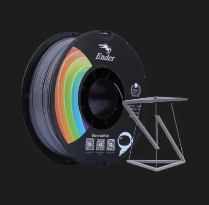 Пластик (Filament) CREALITY PLA Plus 1кг 1.75мм Серый (3301010308)