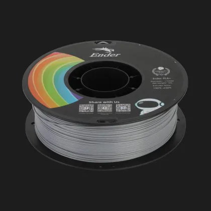 Пластик (Filament) CREALITY PLA Plus 1кг 1.75мм Сірий (3301010308)