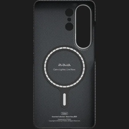 Чохол Pitaka Edge Ultra-Slim Classic Twill 600D для Samsung Galaxy S26 Ultra (Black/Gray)