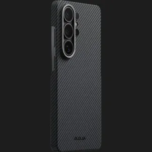 Чохол Pitaka Edge Ultra-Slim Classic Twill 600D для Samsung Galaxy S26 Ultra (Black/Gray) в Хмельницькому