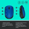Миша бездротова Logitech M171 (Blue/Black) (UA)