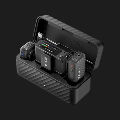 Мікрофонна радіосистема BOYA MIC 2-02 Type-C/TRS (Black) в Чернігові