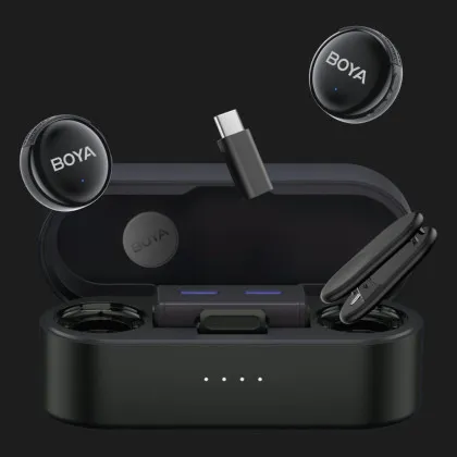 Микрофонная радиосистема BOYA LINK 3-02 Type-C/TRS (Black)