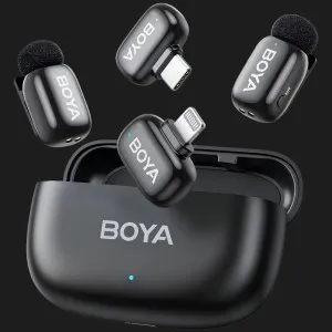 Мікрофонна радіосистема BOYA mini-12 Type-C/Lightning (Black) в Бродах