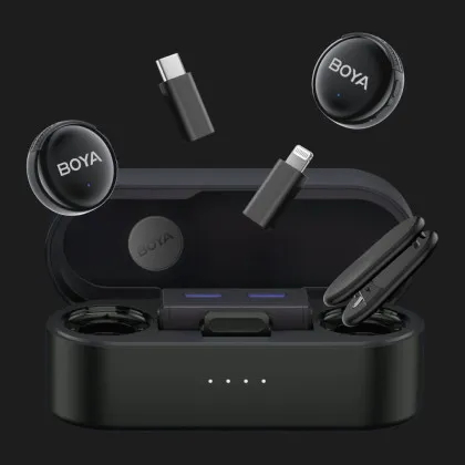 Микрофонная радиосистема BOYA LINK 3-01 Type-C/TRS/Lightning (Black)