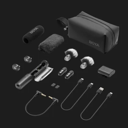 Мікрофонна радіосистема BOYA Magic-02 Type-C/Lightning (Black) в Чернігові