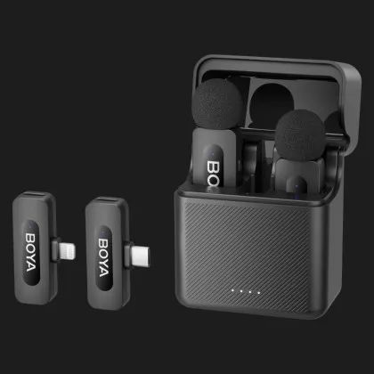 Микрофонная радиосистема BOYA BY-V3 combo Type-C/Lightning (Black)
