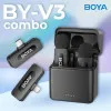 Микрофонная радиосистема BOYA BY-V3 combo Type-C/Lightning (Black)