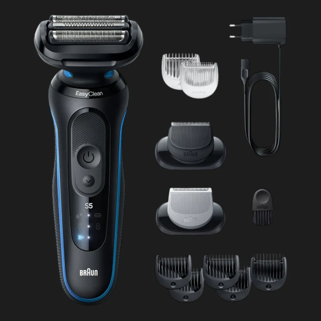 Електрична бритва BRAUN Series 5 Wet&Dry (52-B1650s) (Black/Blue)