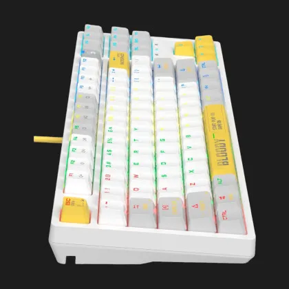 Клавіатура ігрова Bloody S87 (Energy White)