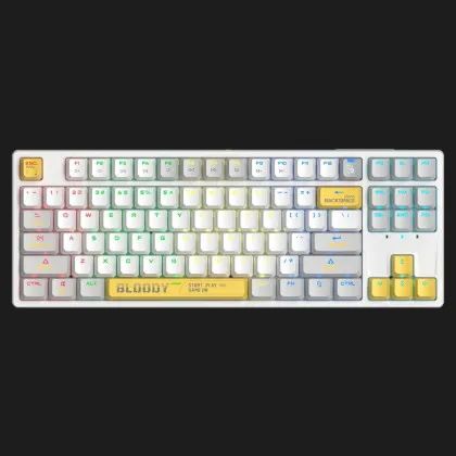 Клавіатура ігрова Bloody S87 (Energy White)
