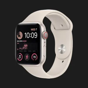 б/у Apple Watch SE 2 GPS + LTE, 40mm Starlight Aluminum Case with Starlight Sport Band (MNPH3) (Хороший стан)