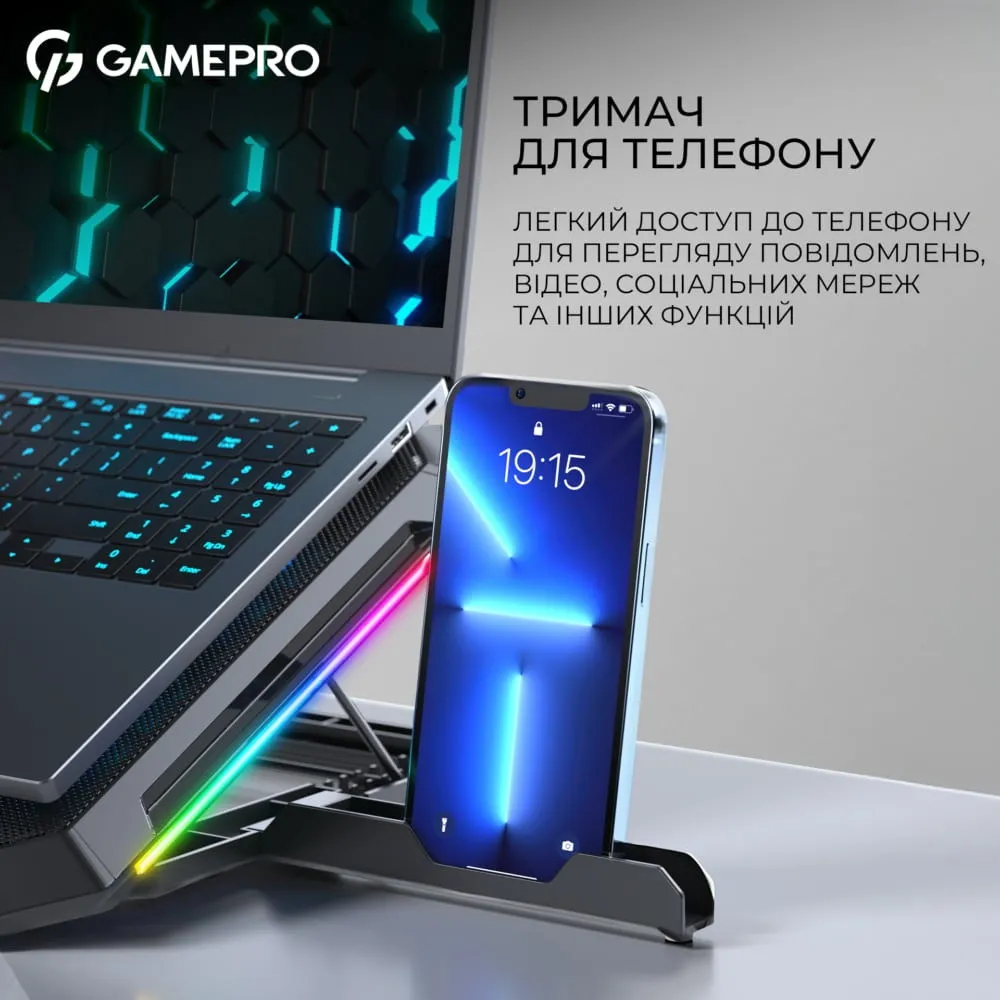 Підставка для охолодження ноутбука GamePro (CP1090) — фото 6
