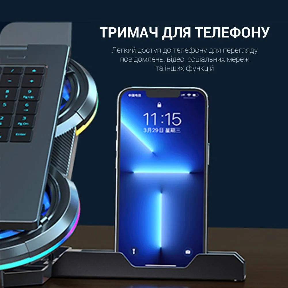 Підставка для охолодження ноутбука GamePro (CP1450) — фото 7
