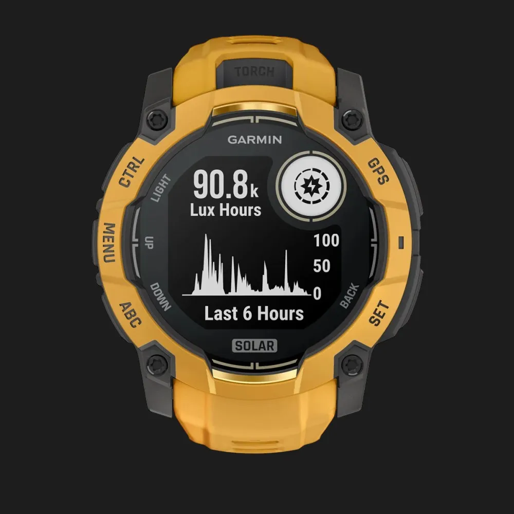 Garmin Instinct 3 50mm Solar Sunburst with Sunburst/Gray Band