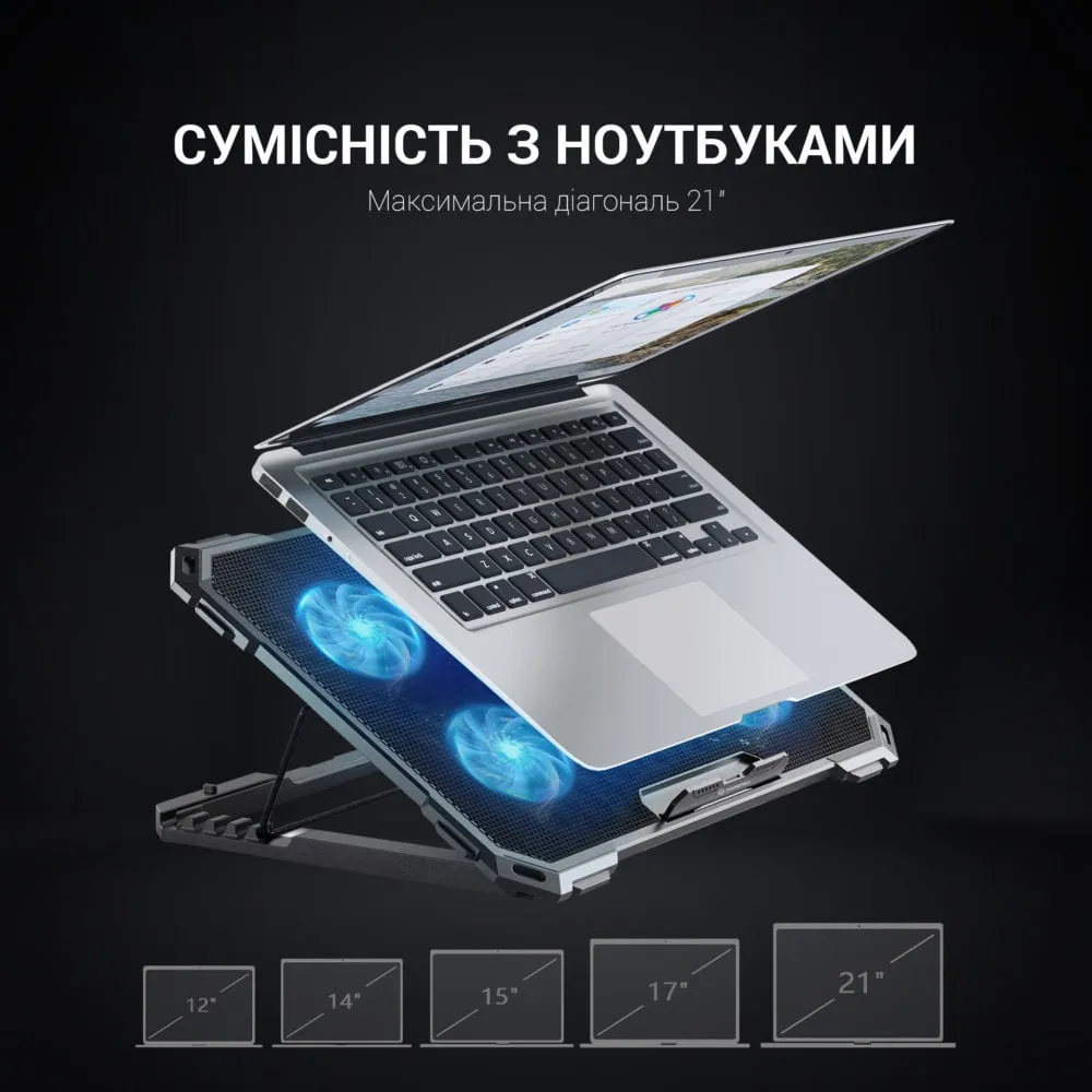 Підставка для охолодження ноутбука GamePro (CP485) — фото 8