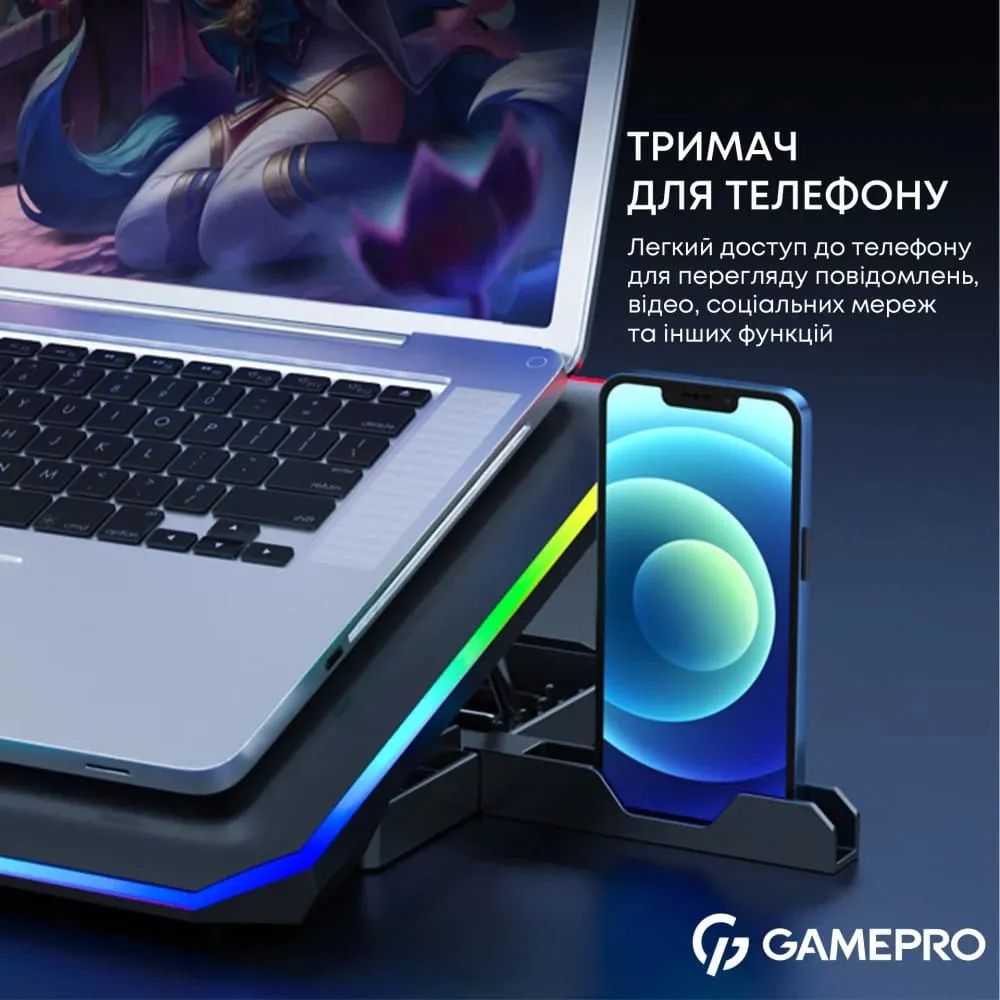 Підставка для охолодження ноутбука GamePro (CP660) — фото 7