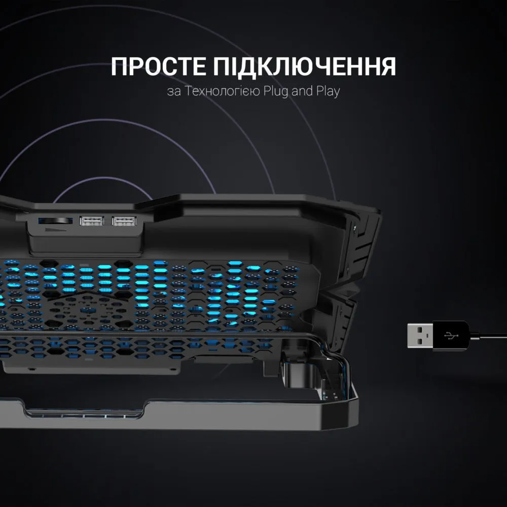 Підставка для охолодження ноутбука GamePro (CP627) — фото 8