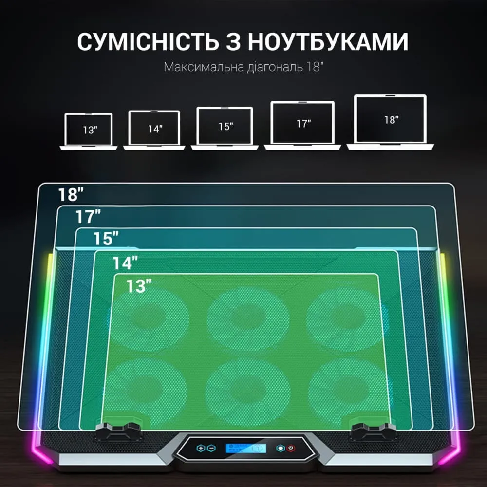 Підставка для охолодження ноутбука GamePro (CP890) — фото 2