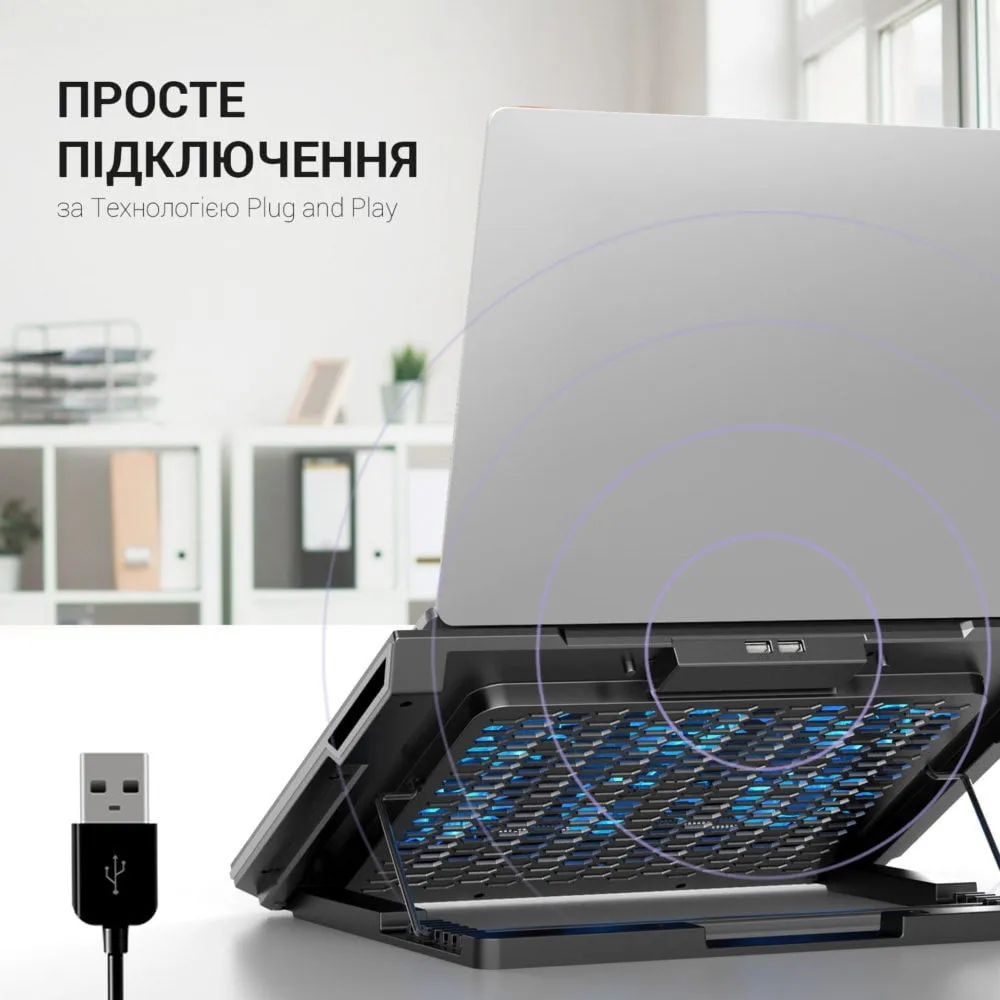 Підставка для охолодження ноутбука GamePro (CP890) — фото 12