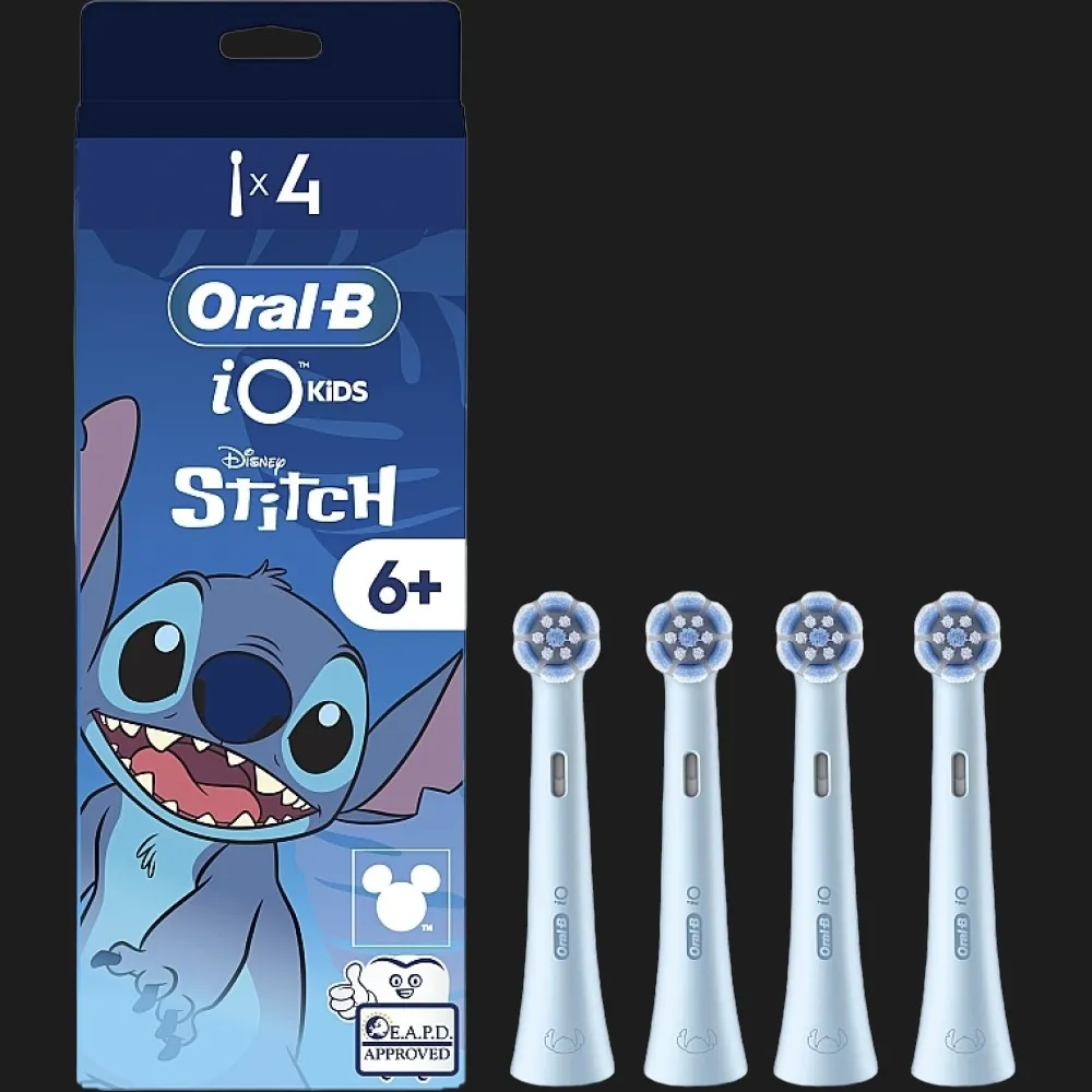 Насадка для зубної щітки Braun Oral-B Kids Stitch (Blue)