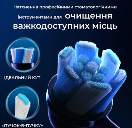 Насадка для зубної щітки Braun Oral-B iO Radiant White (Black) — фото 6