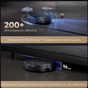 Робот-пылесос Mova Z60 Ultra Roller Complete (Black) в Борисполе
