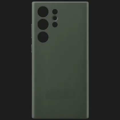 Чохол Leather Case для Samsung S24 Ultra (Green)