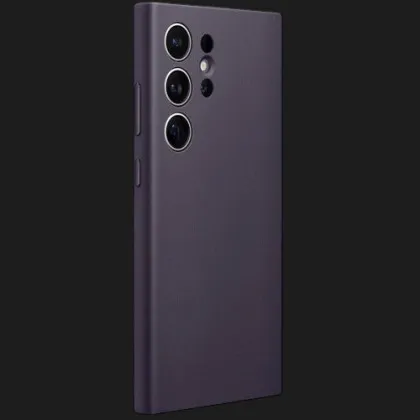 Чохол Leather Case для Samsung S24 Ultra (Purple)