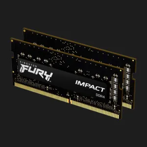 Оперативна памʼять Kingston Fury Impact SO-DIMM DDR5 64GB 2x32GB 4800MHz (KF548S38IBK2-64)