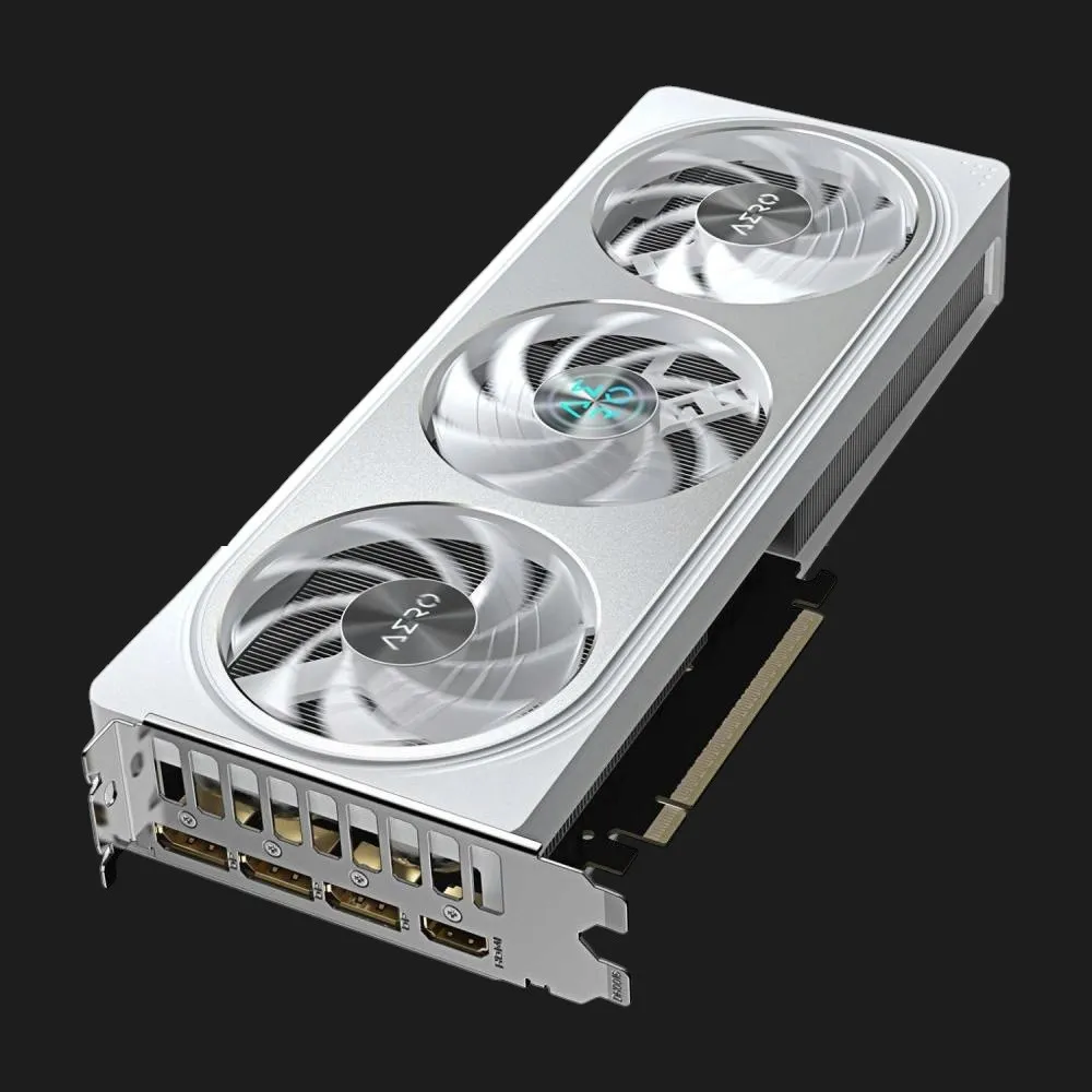 Відеокарта GIGABYTE GeForce RTX 5060 Ti AERO OC 8GB (GV-N506TAERO_OC-8GD) (Silver) — фото 4