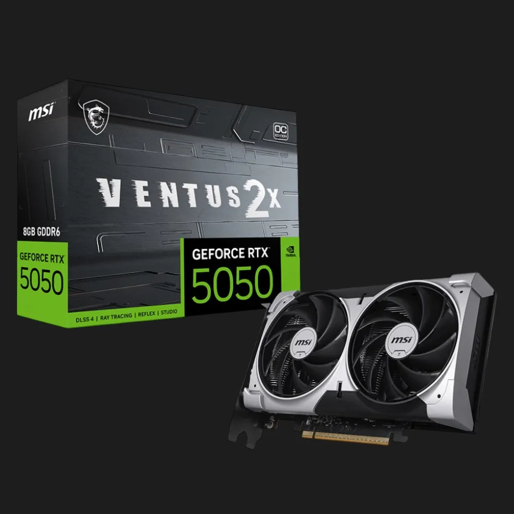 Відеокарта MSI GeForce RTX 5050 VENTUS 2X OC 8GB (RTX 5050 8G VENTUS 2X OC) — фото 5