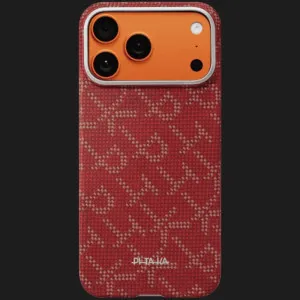 Чохол Pitaka MagEZ Ultra-Slim Case для iPhone 17 Pro (Red/Gold) у Луцьк