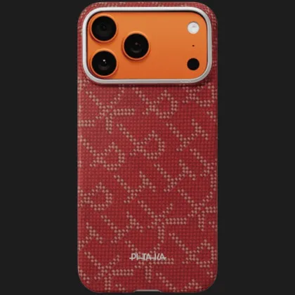 Чохол Pitaka MagEZ Ultra-Slim Case для iPhone 17 Pro (Red/Gold)