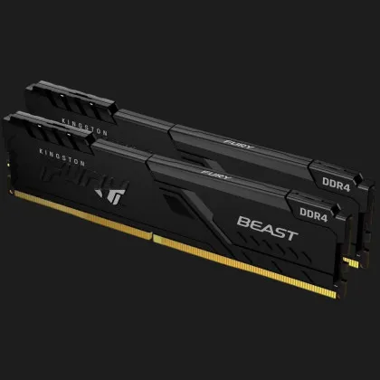 Оперативна памʼять Kingston Fury Beast DDR4 16GB 2x8GB 3200MHz (KF432C16BBK2/16WP)