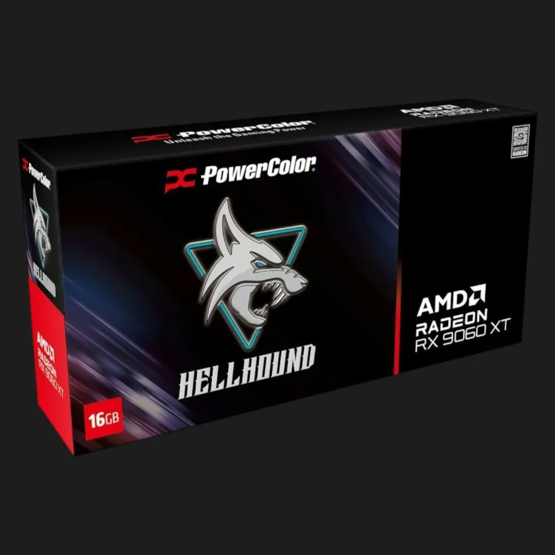 Відеокарта PowerColor Radeon RX 9060 XT Hellhound 16GB (RX9060XT 16G-L/OC) — фото 4