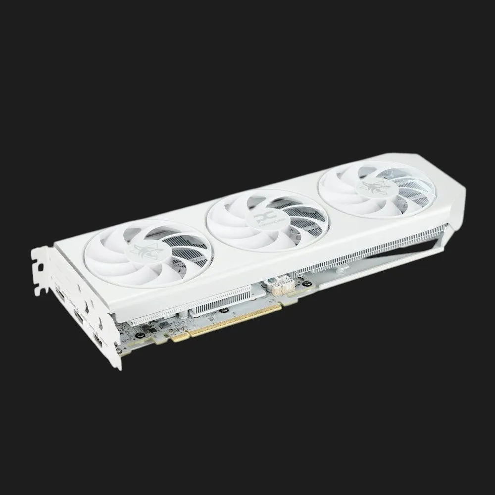 Відеокарта PowerColor Radeon RX 9060 XT Hellhound Spectral White 16GB (RX9060XT 16G-L/OC/WHITE) — фото 4