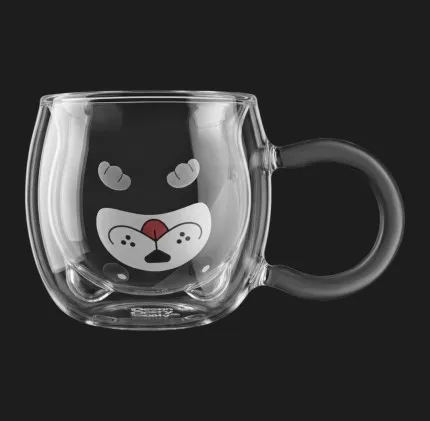 Набір чашок з подвійними стінками Ardesto Animals 280 мл 2 шт. (AR2628BD)